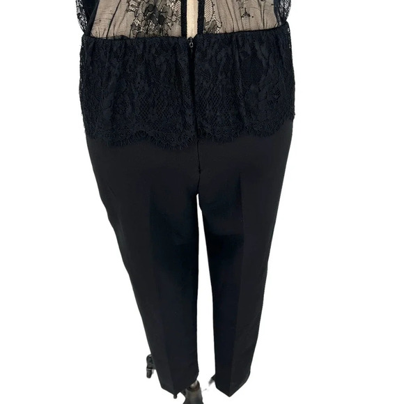 Zara Jumpsuit Lace Peplum Combined Sleeveless Black Size‎ Small - Picture 9 of 16